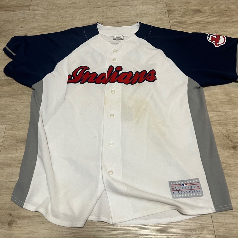 Sam LaPorta MLB Genuine Merchandise Cleveland Indians Jersey Baseball‎ XL
